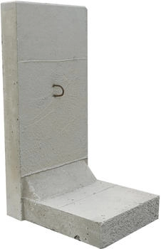 EHL St&uuml;tzwinkel L-Stein 50 x 105 cm Wandst&auml;rke 12 cm grau