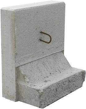 EHL St&uuml;tzwinkel L-Stein 50 x 55 cm Wandst&auml;rke 12 cm grau