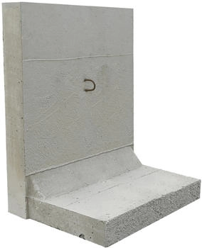 EHL St&uuml;tzwinkel L-Stein 50 x 80 cm Wandst&auml;rke 12 cm grau