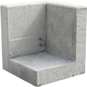EHL Stützwinkel L-Stein einteilig 50 x 55 cm Ecke Wandstärke 12 cm
