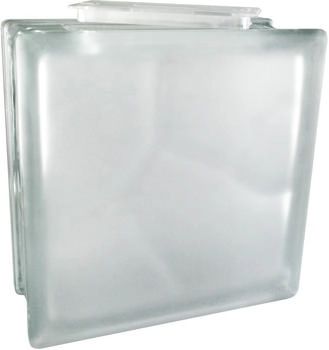 Fuchs Design Glasstein Vollsicht Dekoglasstein Wolke weiß 2-seitig 19,8 x 19,8 x 8 cm