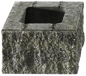 KANN Bruchsteinmauer Halbelement grau-nuanciert 25 x 25 x 15 cm
