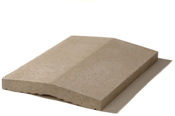 Weserwaben Mauerabdeckung Satteldach 49 x 20 x 5,5 cm grau