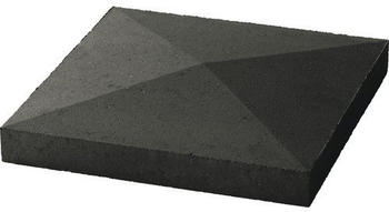Weserwaben Pfeilerabdeckung Spitzdach 45 x 4,5-7,0-4,5 x 45 cm Anthrazit glatt