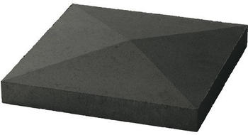 Weserwaben Pfeilerabdeckung Spitzdach 40 x 4,0-6,0-4,0 x 40 cm Anthrazit glatt