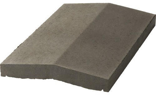 Weserwaben Mauerabdeckung Satteldach 50 x 5,0-7,5-5,0 x 49 cm Anthrazit glatt