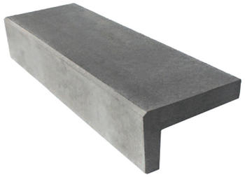 Diephaus Winkelstufe grau 150x32x18 cm