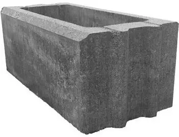 Diephaus Mauerstein iBrixx Galant weiß-schwarz 50 x 25 x 20 cm