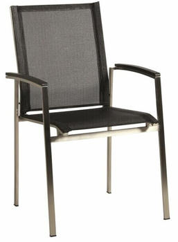 Acamp Auris 7-tlg. 180 + 68cm Ausziehtisch HPL Extensio Edelstahl (25428)