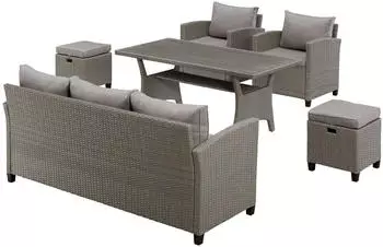 Konifera Amsterdam Gartenlounge-Set (16-tlg) beige