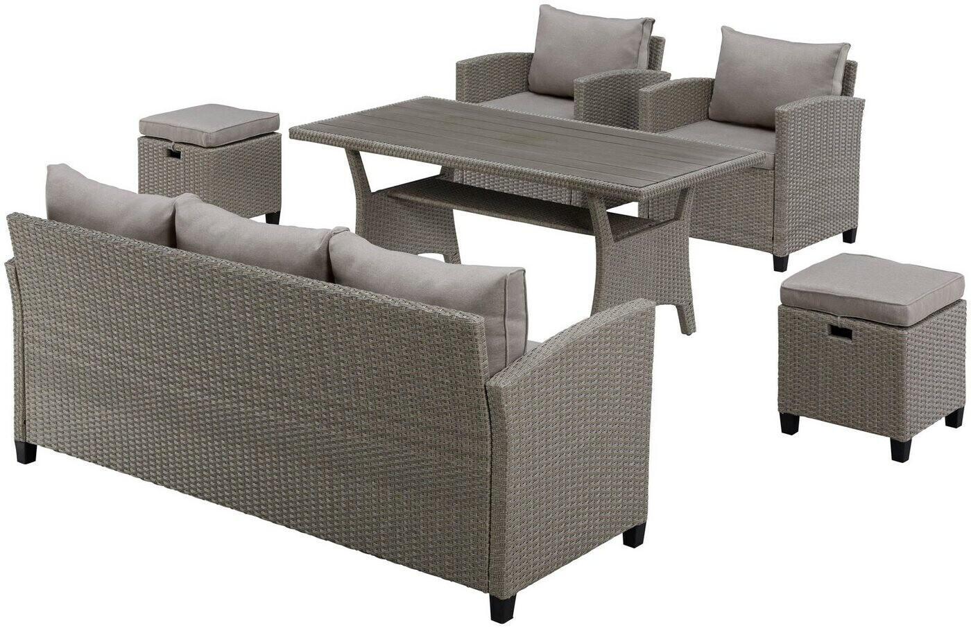 Konifera Amsterdam GartenloungeSet (16tlg) beige Erfahrungen auf