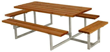 Plus A/S Basic Picknicktisch mit 2 Ergänzungen 260 x 160 x 73 cm teakfarben