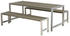 Plus A/S Plankengarnitur 186 cm mit Tisch und 2 Bänken