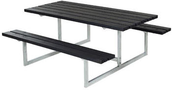 Plus A/S Basic Picknicktisch Kiefer-Fichte 177 x 160 x 73 cm schwarz