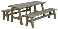 PLUS Sitzbank "Country Plankengarnitur" Garten-Sitzbank-Kombi, OTTOs Choice, 3...