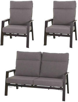 Siena Garden Valencia Gartenlounge-Set (3-tlg)