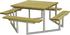 druckimprägniert: Plus A/S Twist Sitzgruppe Picknicktisch Kiefer-Fichte 204 cm