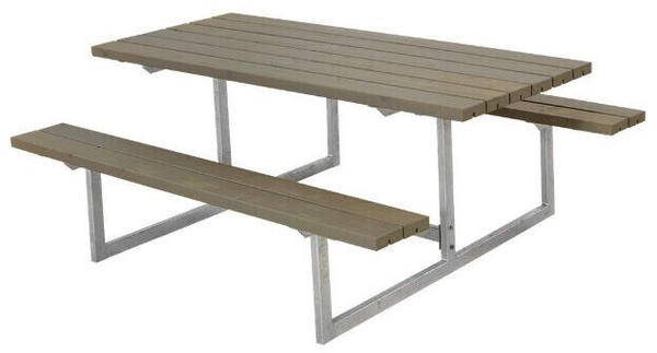 Plus A/S Basic Picknicktisch Kiefer-Fichte 177 x 160 x 73 cm graubraun