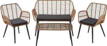 Trend Line Larisa Loungeset 4-teilig braun