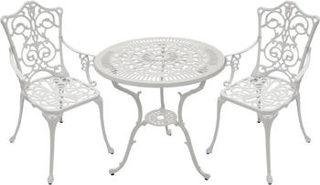 DEGAMO Bistroset Jugendstil 3-tlg. Aluguss weiß (67963311)