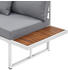 Juskys Gartenmöbel Lounge St. Tropez weiß-braun (23819)