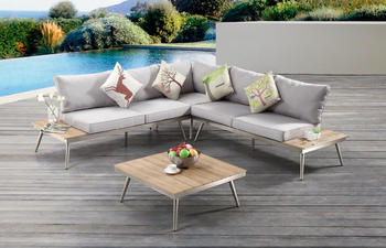 AISER Royal Garten Lounge Set Samoa Sitzecke + Kaffee Tisch Kunstholz (161989968)