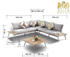 AISER Royal Garten Lounge Set Samoa Sitzecke + Kaffee Tisch Kunstholz (161989968)