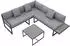 Juskys Gartenmöbel Lounge St. Tropez anthrazit-grau (300841)