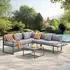 Juskys Gartenmöbel Lounge St. Tropez anthrazit-grau (300841)