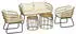 Outsunny 5 tlg. Rattan Gartenmöbel-Set Beige (860-320V00BG)