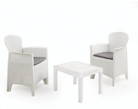 Outdoor-lounge-set Foggia, Gartengarnitur Mit 2 Sesseln Und 1 Couchtisch,...