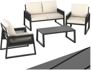 TecTake Captive Garten-Lounge Set Rope-Design/Aluminiumgestell (405059) TecTake Captive Garten-Lounge Set Rope-Design/Aluminiumgestell (405059)