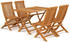 vidaXL Teak Massiv Gartenmöbel Set 5-tlg. (3059601)