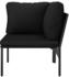 vidaXL 6-tlg. Garten-Lounge-Set mit Auflagen Schwarz PVC (48589)