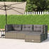 vidaXL 4-tlg. Garten-Lounge-Set mit Kissen Grau Poly Rattan (319610)
