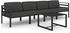 vidaXL 5-tlg. Garten-Lounge-Set mit Kissen Aluminium Anthrazit (3107778)