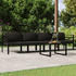vidaXL 5-tlg. Garten-Lounge-Set mit Kissen Aluminium Anthrazit (3107778)