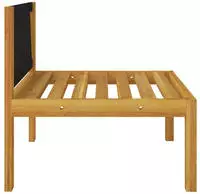 vidaXL 2-teiliges Garten-Lounge-Set mit Kissen Holz Akazie & Seil
