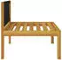 vidaXL 2-tlg. Garten-Lounge-Set mit Auflagen Massivholz Akazie (312427)