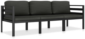 vidaXL Garten-Lounge-Set mit Kissen 3-tlg.