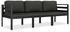 vidaXL Garten-Lounge-Set mit Kissen 3-tlg.