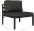 vidaXL Garten-Lounge-Set mit Kissen 3-tlg.