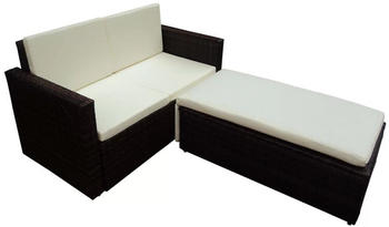 vidaXL Gartenmöbel 7-tlg. Poly Rattan Braun (42733) vidaXL Gartenmöbel 7-tlg. Poly Rattan Braun (42733)