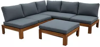 Acamp Granada Loungeset 3-tlg. Akazie/Polster Natur