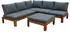 Acamp Granada Loungeset 3-tlg. Akazie/Polster Natur