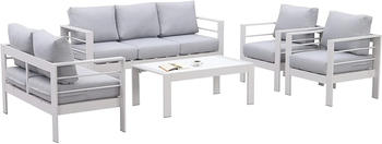 MeXo Loungeset Aluminium wei&szlig;