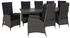 LC Home Barcelona Dining Set II Rattan grau