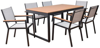 Home Deluxe SIERA SEDIA Garten-Sitzgruppe Aluminium (57729)