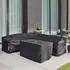 Home Deluxe Sitzgruppe Bahia Polyrattan inkl. Abdeckung (49141)