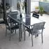 Home Deluxe VERANO MADERA Sitzgruppe mit Gartentisch & 2 - 10 Gartenstühlen (40175)